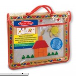 Melissa & Doug 13590 Deluxe Wooden Magnetic Pattern Blocks Set Educational Toy with 120 Magnets and Carrying Case  B001XPZC5Y